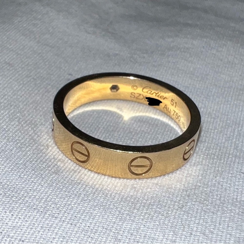 Cartier Love Ring Small Model w/ 1 Diamond | Size 51 - Picture 12 of 14